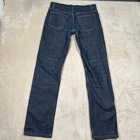 APC Selvedge Jeans New Standard Classique Size 31x32 Red Lines Slim Button Fly - Picture 5 of 12